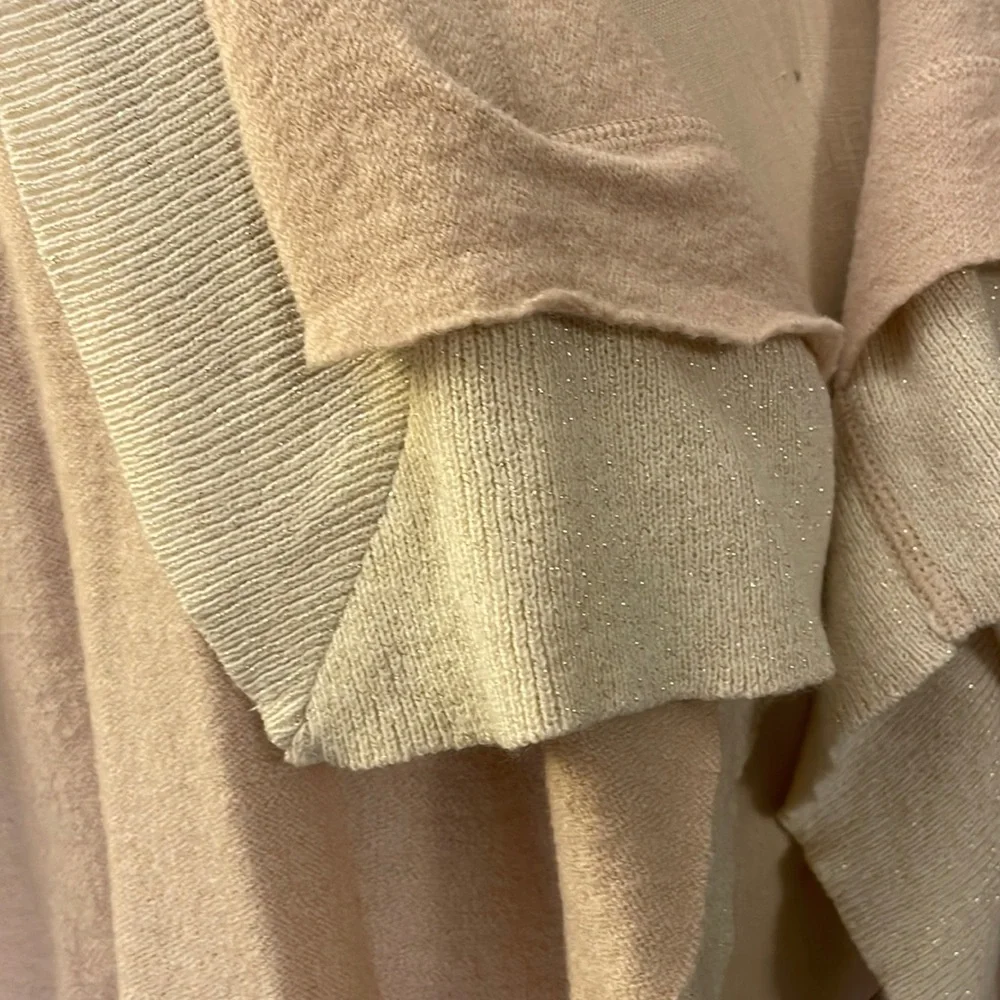 Chico’s long sleeve double layer Margie cardigan sweater (size 3) in san…